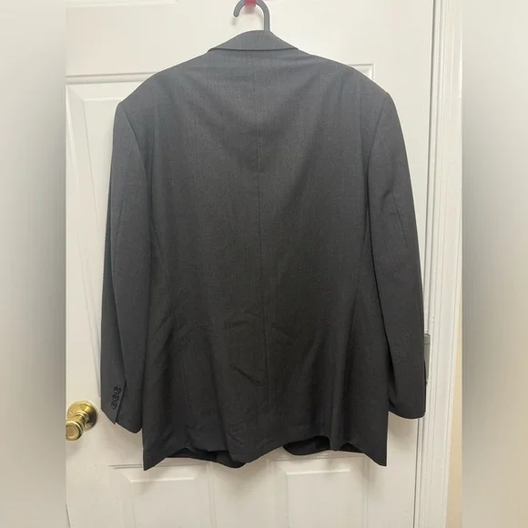 Rogatis Loro Piana Super 120s Gray Wool Blazer Size 40R Luxury Italian